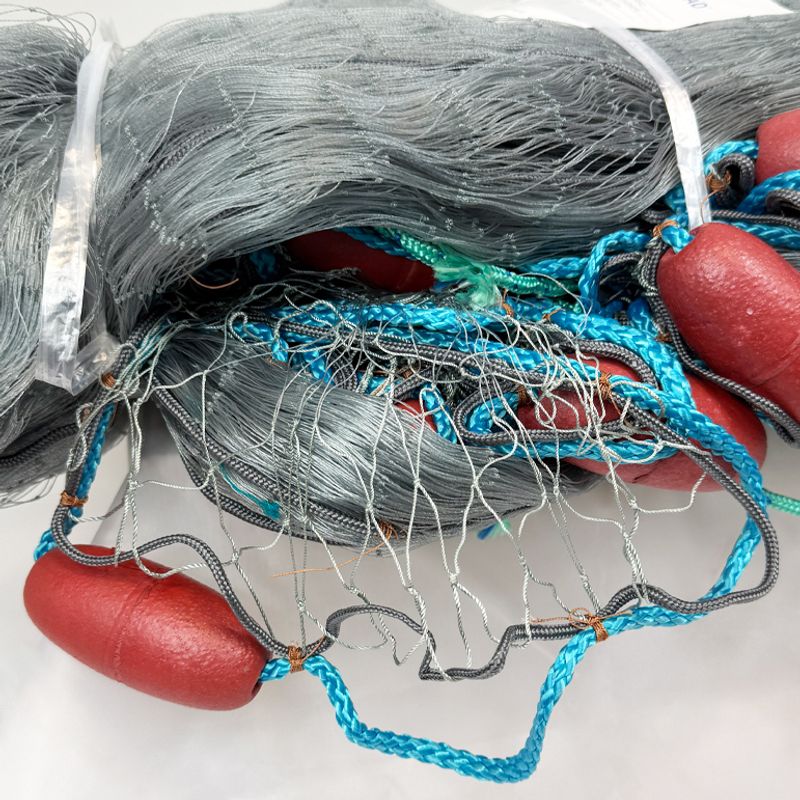 Mackerel gillnet 1.5x4 27m / 100 32mm grey rigged, floating