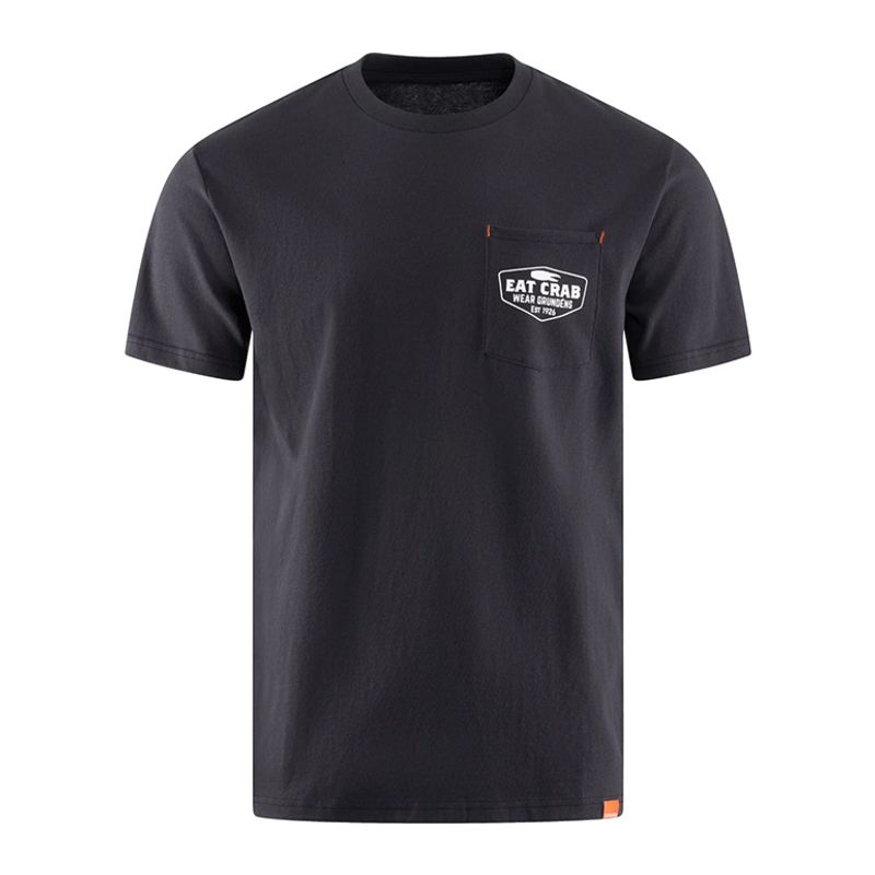 Grundens Eat Your Words HD Pocket Tee Black Crab