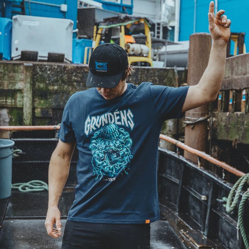 Grundens Njord SS T-Shirt Dark Navy