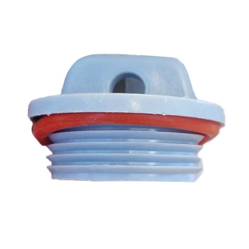 Plugs for RIFT plastic tubs, gray, fine threads